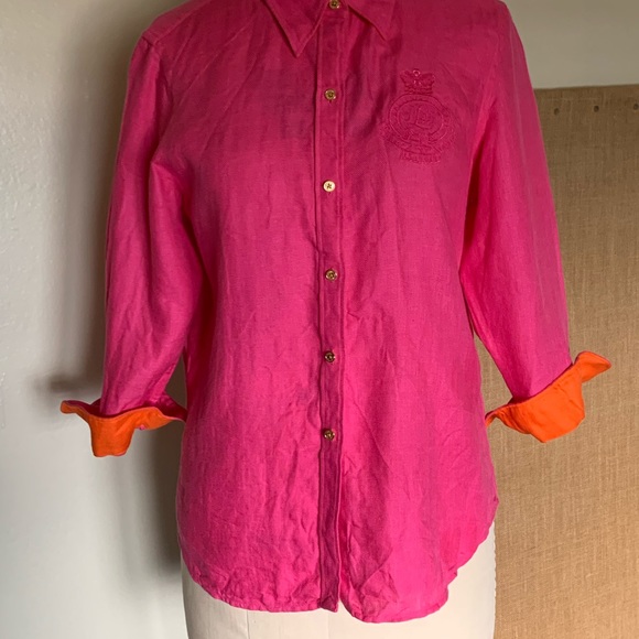 LAUREN RALPH LAUREN LINEN BLOUSE - Picture 4 of 12